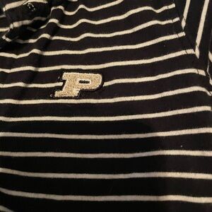 Purdue striped onesie